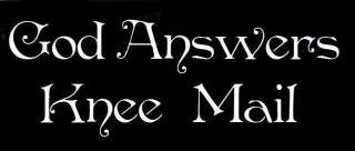 Sign Stencil God Answers Knee Mail Free Shipping!  