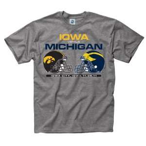  Iowa Hawkeyes vs Michigan Wolverines 2011 Match up T Shirt 