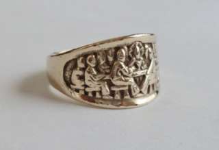 James Avery 14K Gold The Lords Supper Ring RETIRED  