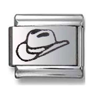  Cowboy Hat Laser Italian charm Jewelry