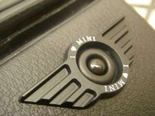 2x Black Door Lock Badge Mini cooper S JCW R50 R53 R56  