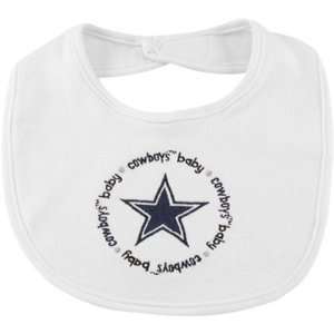  Newborn Baby Infant Dallas Cowboys Team Logo Bib: Sports 