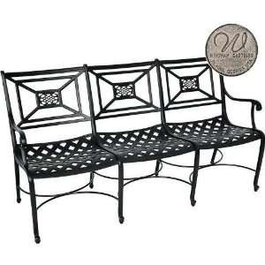  Windham Castings Key Largo Triple Settee Frame Only, Pecan 