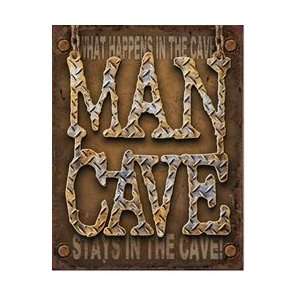  Man Cave Tin Sign: Home & Kitchen