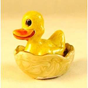  Yellow Rubber Duck Egg Baby Hatchling Trinket Box: Home 
