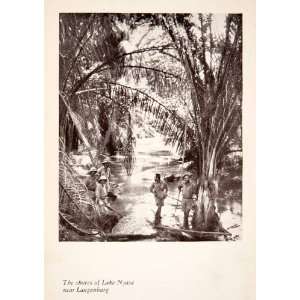  1927 Print Lake Malawi Nyasa Langenburg Africa Jungle 