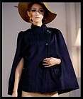 Womens Cocktail Poncho Cape Coat Jacket, 9762, BNWT, NAVY, One Size 
