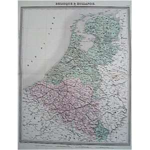  Tardieu Map of Belgium and Holland (1863)