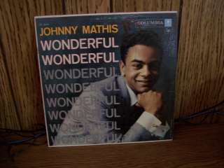 Johnny Mathis   Wonderful Wonderful lp Mono album eye logos 1957 VG+ 