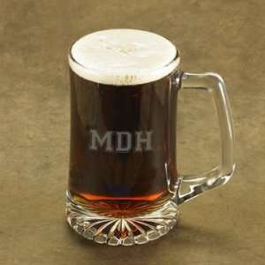  Engraved Monogram Beer Mug