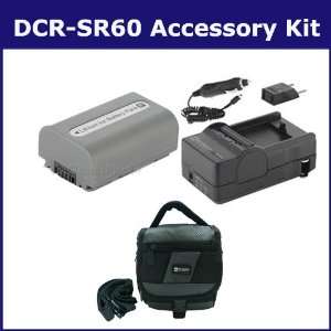  Sony DCR SR60 Camcorder Accessory Kit includes SDNPFP50 