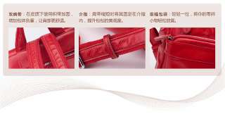 Genuine Leather Handbag Shoulder Backpack Purse BAG 3cl  