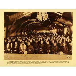  1920 Rotogravure WWI Jewish Religious Service Chaumont GHQ 