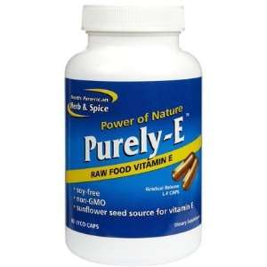   Purely E Whole Food Vitamin E Caps, 60 ct: Health & Personal Care