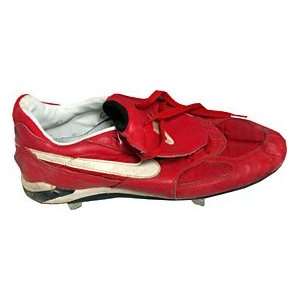 Jim Leyritz Unsigned Game Used Red Nike Cleat