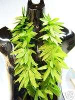 Luau Lei, Fern Silk Hippie Leaf Pot Lei  