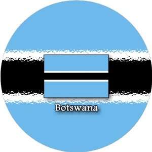  58mm Round Pin Badge Botswana Flag