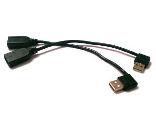 USB right & left Angled male to Female extension cable  