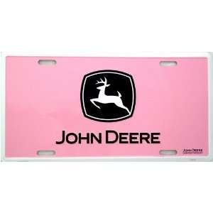  LP   036 John Deere Pink Ladies License Plate   8978 