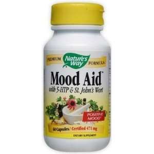  Natures Way Mood Aid with 5 HTP & St. Johns Wort 60 Caps 