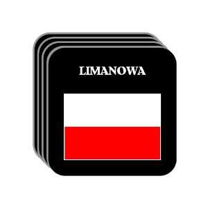  Poland   LIMANOWA Set of 4 Mini Mousepad Coasters 