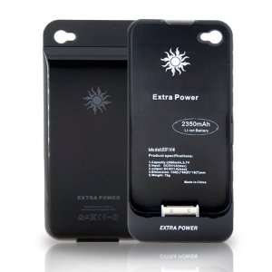  Extra Power Rechargeable Battery Slim Black Case for 