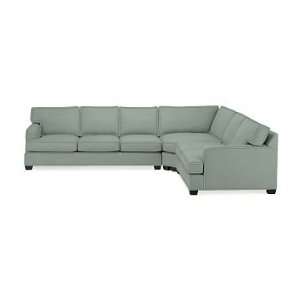  Sectional Sofa, Right Arm, Leather, Light Blue