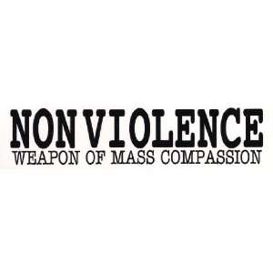  Non Violence Weapon of Mass Compassion   Mini Sticker 
