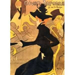  Henri de Toulouse Lautrec 26W by 36H  Le divan japonais 