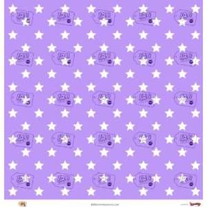  Star Struck : Lilac White Large Star Pattern 65lb Paper 