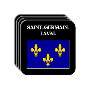 Ile de France   SAINT GERMAIN LAVAL Set of 4 Mini Mousepad Coasters
