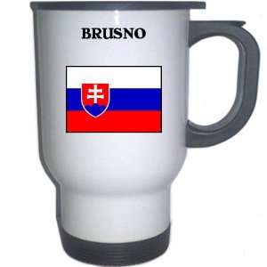  Slovakia   BRUSNO White Stainless Steel Mug Everything 
