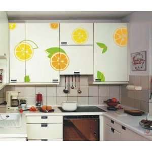  Large  Easy instant decoration wall sticker decor Orange 