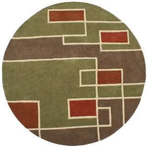  St. Croix Structure Labyrinth Contemporary Round Rug 