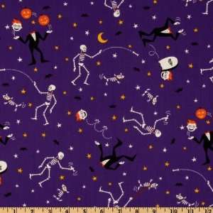  44 Wide Eerie Alley Costumes Purple Fabric By The Yard 