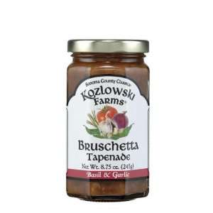 Kozlowski Farms Bruschetta Tepenade with Garlic and Basil, 8.75 Ounce 