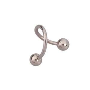  S Shape Stainless Steel Eyebrow Ring Body Jewelry: Home 