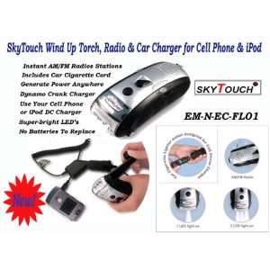  Emergency Wind Up Torch, Radio & Car Charger for Cell 
