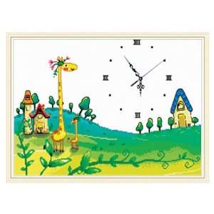  Sun Prairie clock Cross stitch Kit: Arts, Crafts & Sewing