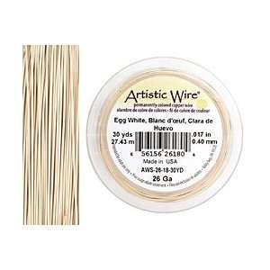  Artistic Wire Egg White 26 gauge, 30 yards Supplys Arts 