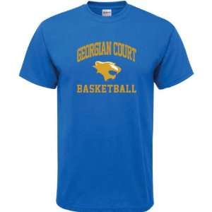   Court Lions Royal Blue Basketball Arch T Shirt: Sports & Outdoors