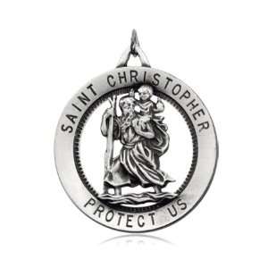  St. Christopher Medal in Sterling Silver Jewelry