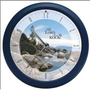 Lord Is My Rock Inspirational Sound Clock 8 inch 