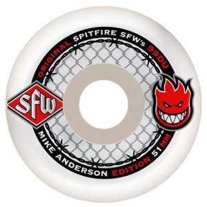  Spitfire Anderson SFW Skateboard Wheels 2012: Sports 