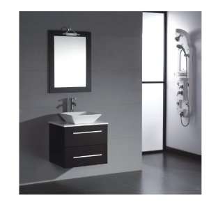   Felena Mahogany Bathroom Vanity (Mirror, Faucet)