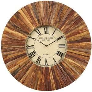   Chatham Wall Clock in Distressed Natural Rustic