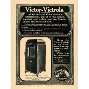 1908 Ad Victor Talking Machine Victrola XVI Phonograph 