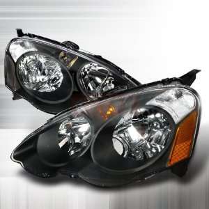   Rsx Headlights/ Head Lamps Black Euro Style Performance Conversion Kit