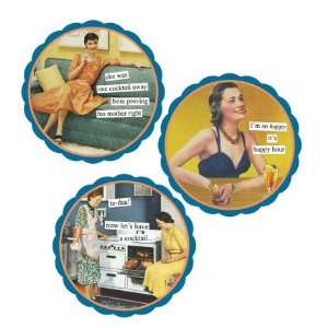  Anne Taintor Cocktail Coasters, Set of Six Kitchen 