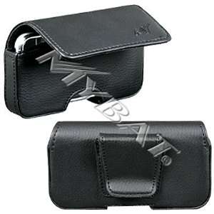 Made Just For Samsung Instinct M800 M 800 Black Leather Vertical Pouch 